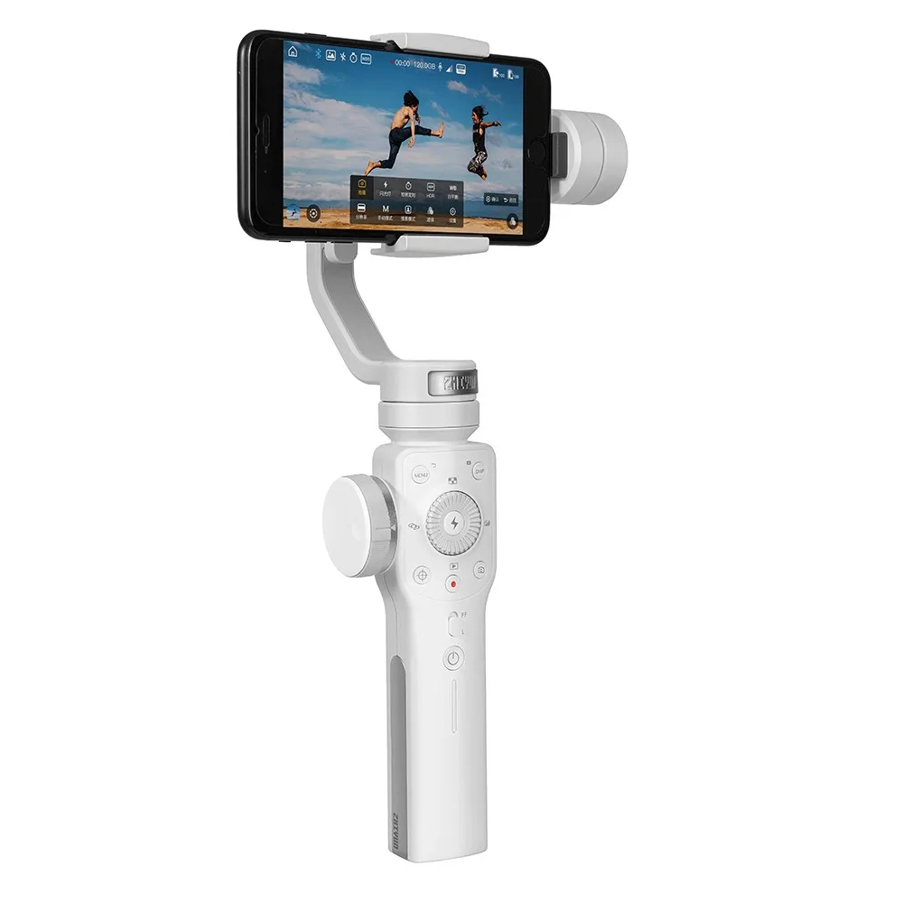 Zhiyun Smooth 4 3-осевой ручной шарнирный стабилизатор для камеры для iPhone X, 8, 7 плюс samsung S8+ S8 S6+ пластина для Gopro Hero 5/4/3/3+ Камера