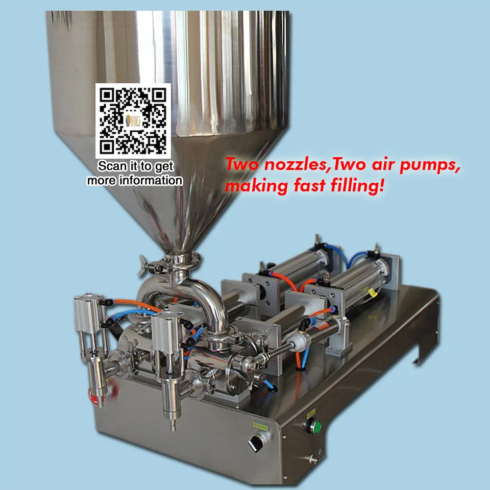 One nozzle filling machine for hot liquid or cream over 300 degree 4