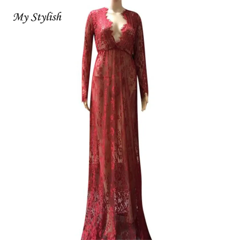 Cheap Price !! 2018 New Luxury Fashion Women Sexy Perspectived Dress