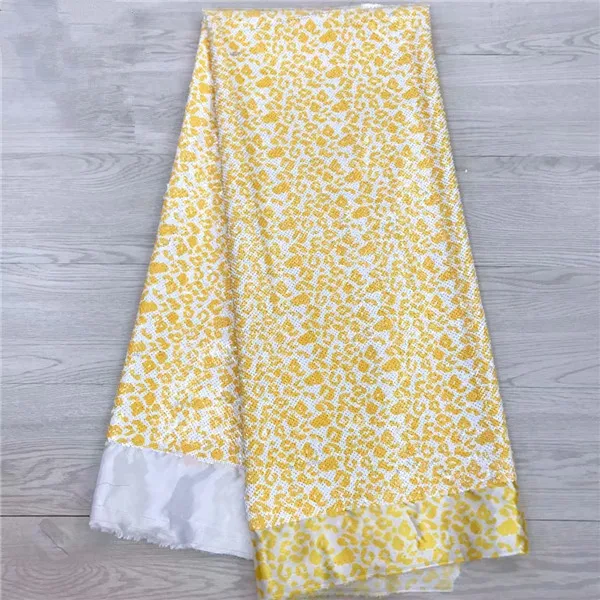 

Latest smooth satin material popular party African silk satin lace fabric with sequins for dress JSZ1(yards/lot)