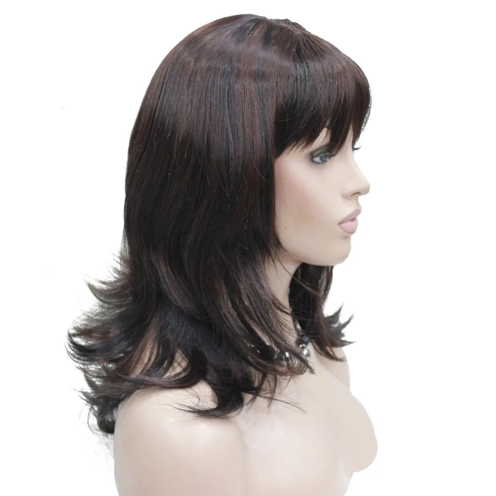 StrongBeauty женский парик черный/красный длинные вьющиеся слоистые прически волос Синтетические Полные парики 5 цветов