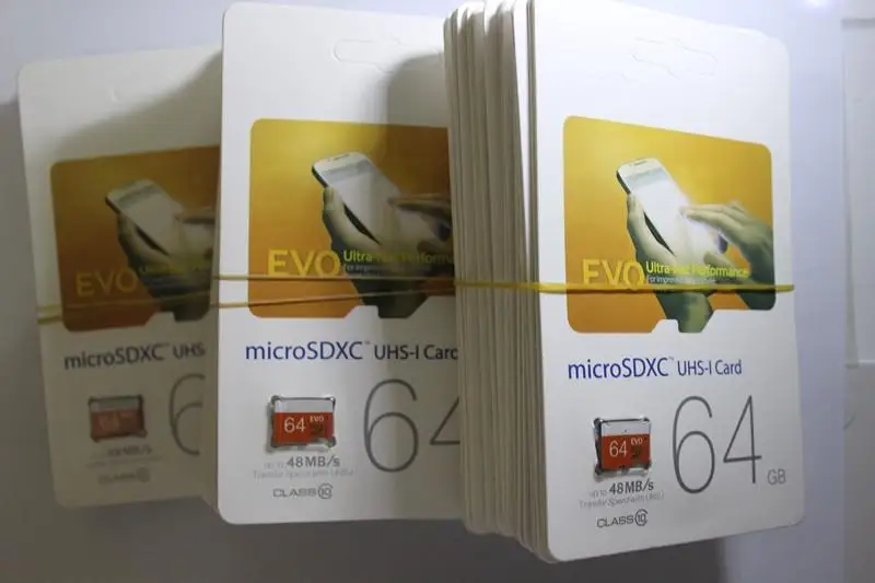 Класс 10 EVO 16 32г 64Г микр SD карта Micro SD, ручной флеш-карты памяти TF C10 флеш-карты памяти SDHC с адаптером SD карта SDXC белый оранжевый(10 шт./1 упаковка