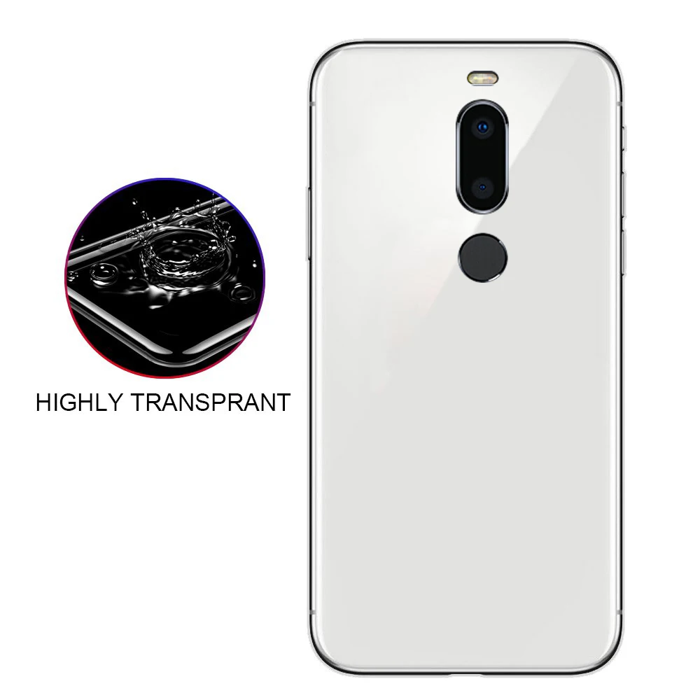 Полноразмерный защитный чехол для Meizu X8 прозрачный индивидуальный мягкий