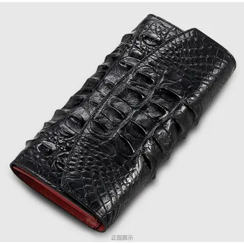 

100% genuine alligator skin leather women wallet crocodile leather skin wallets and purse, luxury money clip for business men