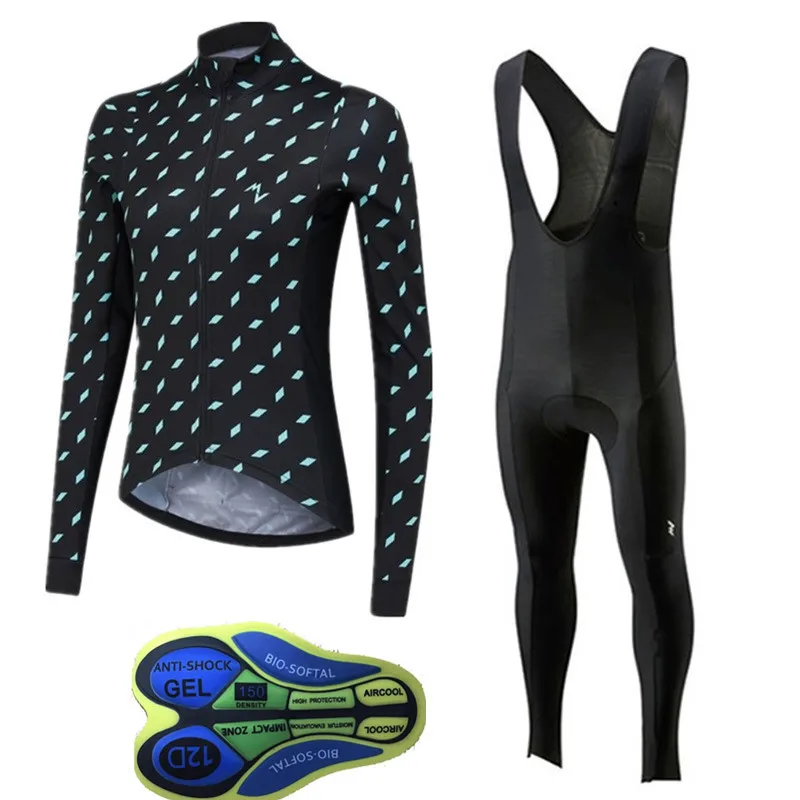

New Morvelo Women spring autumn cycling jersey long sleeve bike shirt bike bib pants set sports suit racing bicycle clothing A6