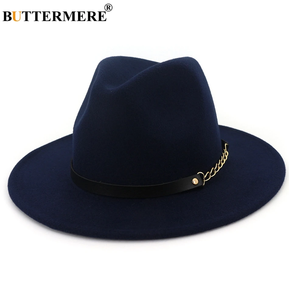 BUTTERMERE Fedora Wide Brim Felt Hat 