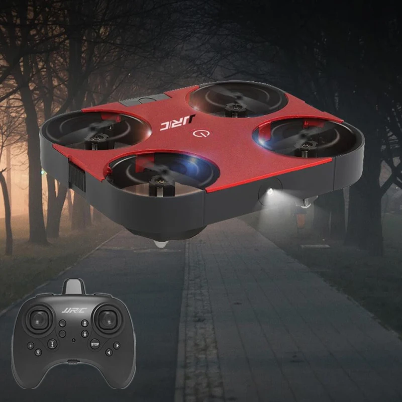 

Kids Smart ELectric RC Toy Folding Wings Pocket RC Drone 2.4G LED Light One Key Return Take-off Wireless Control Mini Helicopter
