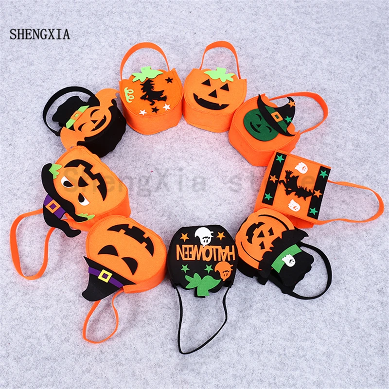 

Halloween Candy Bags Ghost Festival Portable Pumpkin Bag Gift Bag Popular Decoration Props Supplies Classic Hot Sale