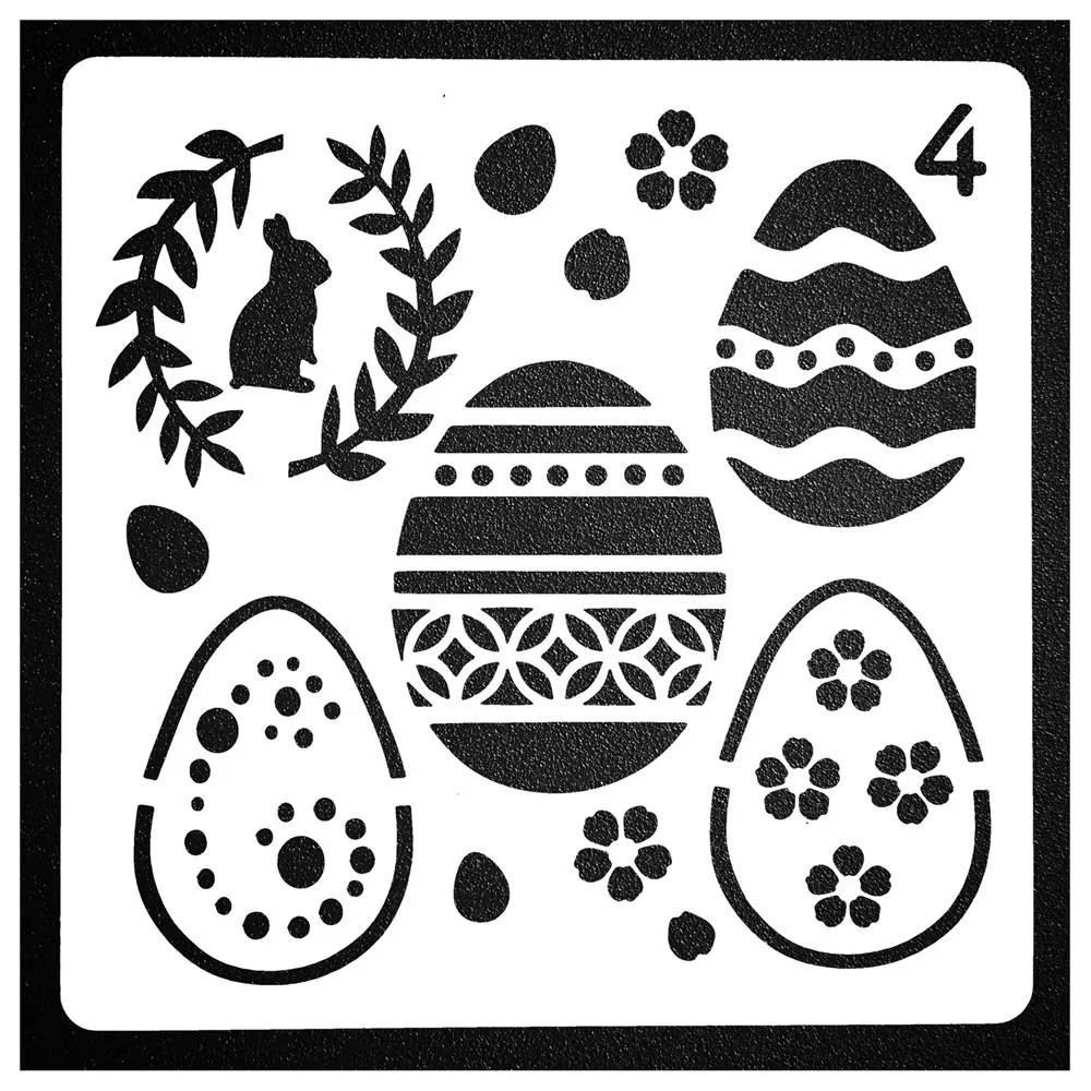 Easter DIY Craft Layering Stencils For Walls Painting Scrapbooking