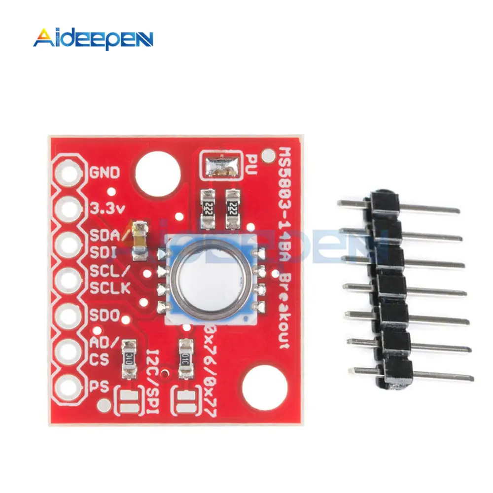 

GY-MS5803-14BA MS5803 14BA Fluid Liquid Gas Pressure Sensor Breakout Module Waterproof Pressure Sensor for Arduino