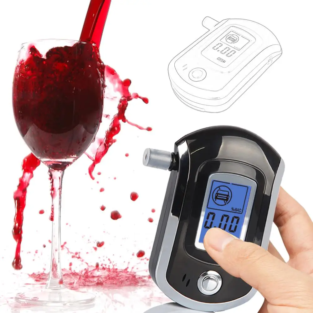 2019 بريفيسيونال الشرطة الرقمية فاحص نسبة الكحول في النفس في الجسم alcoholmeters دروبشيبينغ