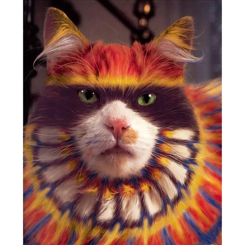 

YIKEE Diamond Painting with Cats Wall Decor Full Square Rhinestone Pasted Diamond Embroidery Pattern Gift k1809