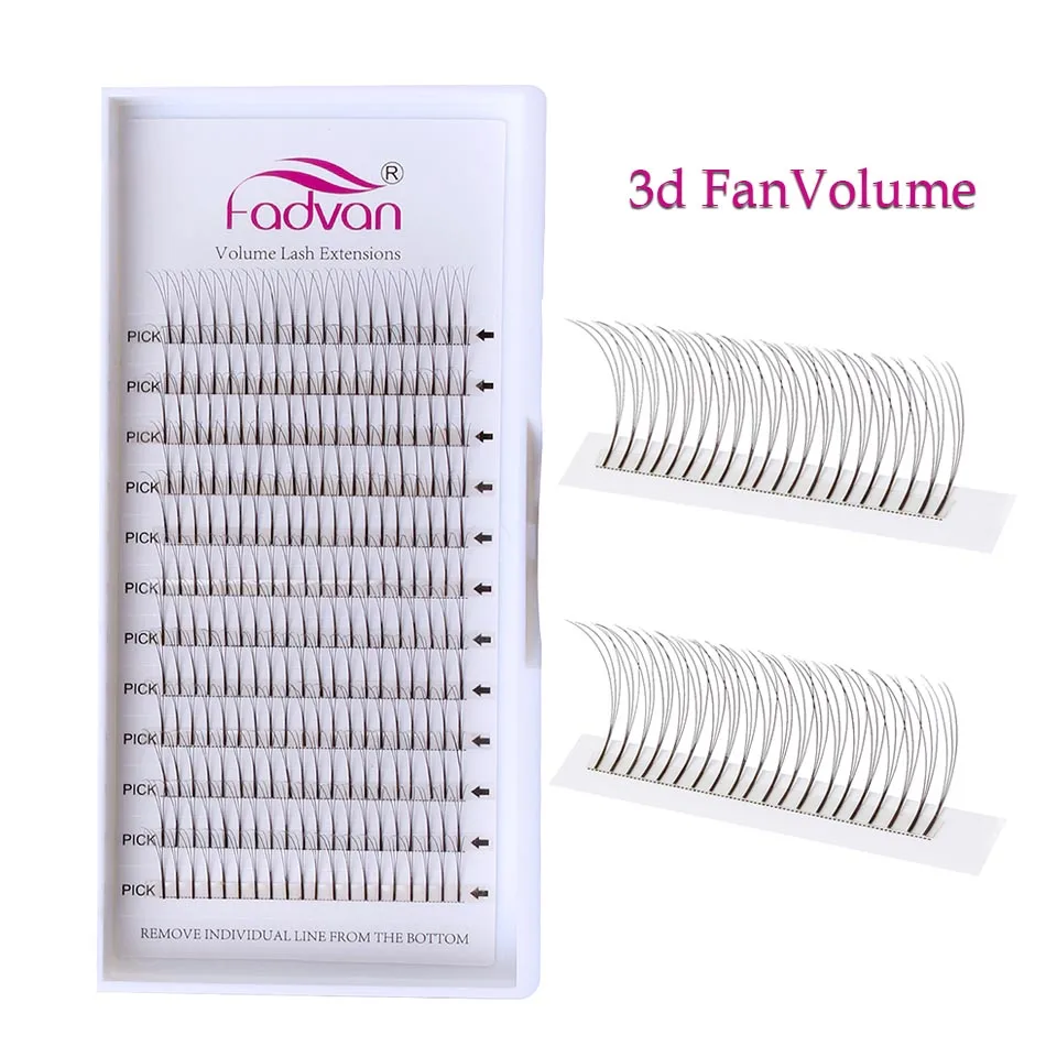 

Fadvan Lashes 3d Pre Made Volume Fans Faux Mink Premade Russian Volume Eyelash Extension Supplies False Lashes for Grafting