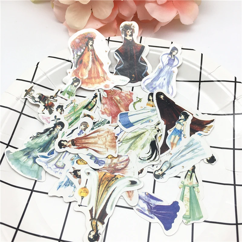 

DIY Cute Cartoon Cat Diary Stickers Kawaii Alice Decorative Sticky Paper For Scrapbooking Decoration Stationery 30 pcs