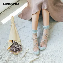 [EIOISAPRA] прозрачные милые сексуальные носки с цветами женские эластичные кружевные Sokken креативные забавные носки Япония Harajuku Calcetines Mujer