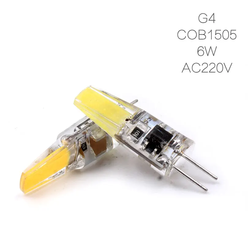 1 шт./лот Мини G9 G4 E14 Светодиодная лампа 1505 COB Светодиодный прожектор для люстры