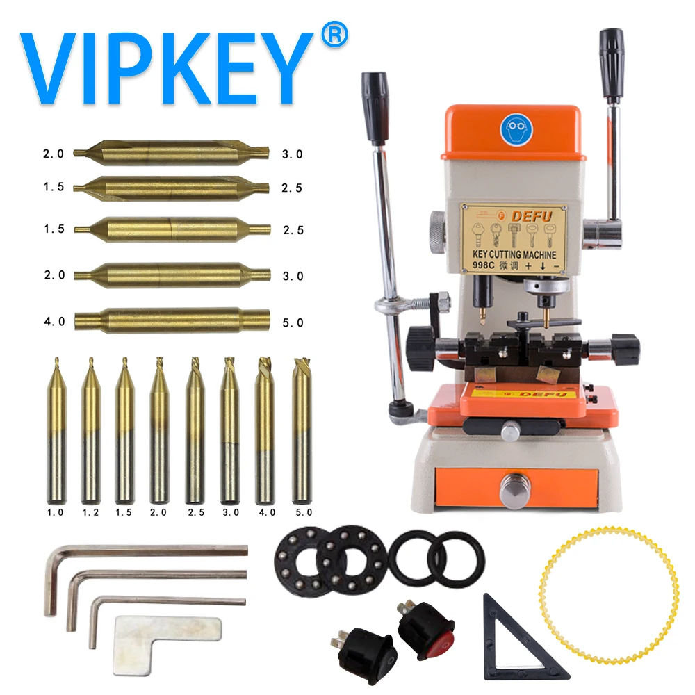Buy 998C Key Cutting Machine 220v 50hz and 110v 60hz for door and car lock Key