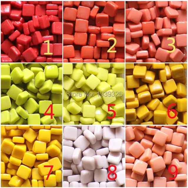 DIY Mosaic tiles for craft 200g 100pieces Mixed color ceramic ... DIY Mosaic tiles for craft 200g 100pieces Mixed color ceramic ...