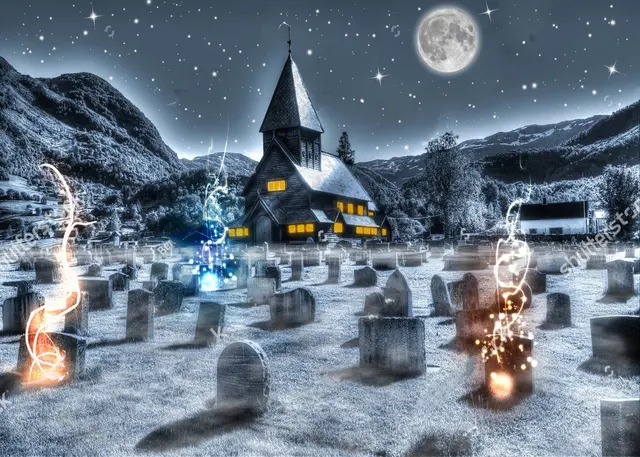 mountain scene backdrop