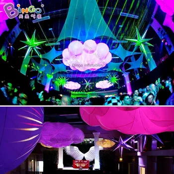 

Custom made 3x2.2x2 meters LED inflatable cloud / inflatable cloud balloons / cloud inflatable for decoration toys