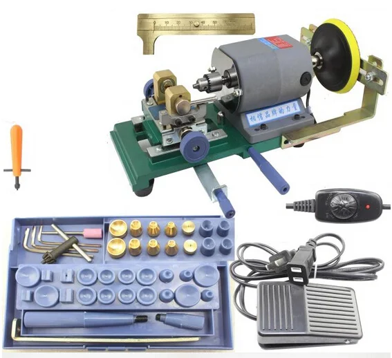 

Pearl Holing Drilling Machine Driller Full Set Jewelry Tools W/ Grinding wheel 220V