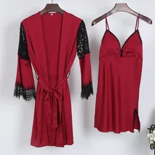 Летний женский топ на бретелях из 2 предметов, кимоно Ночной халат-Пижама, наборы, повседневные пижамы, сексуальная домашняя ночная рубашка, банное платье