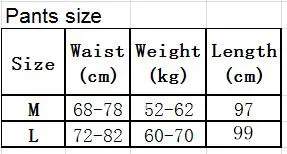 Pants size