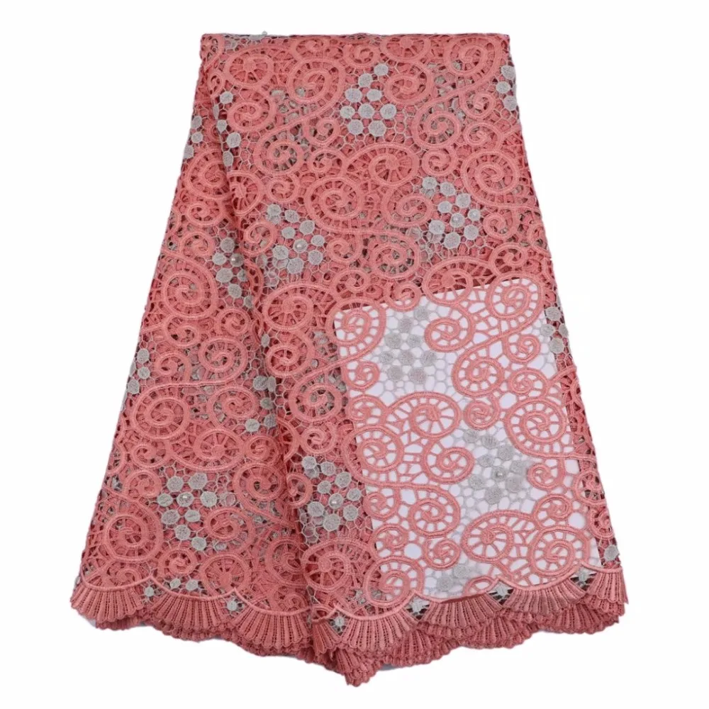 Multicolor Guipure Water Soluble Lace Fabric 2019 Embroidered Cord Chemical Fabrics With Stones For Bridal | Дом и сад