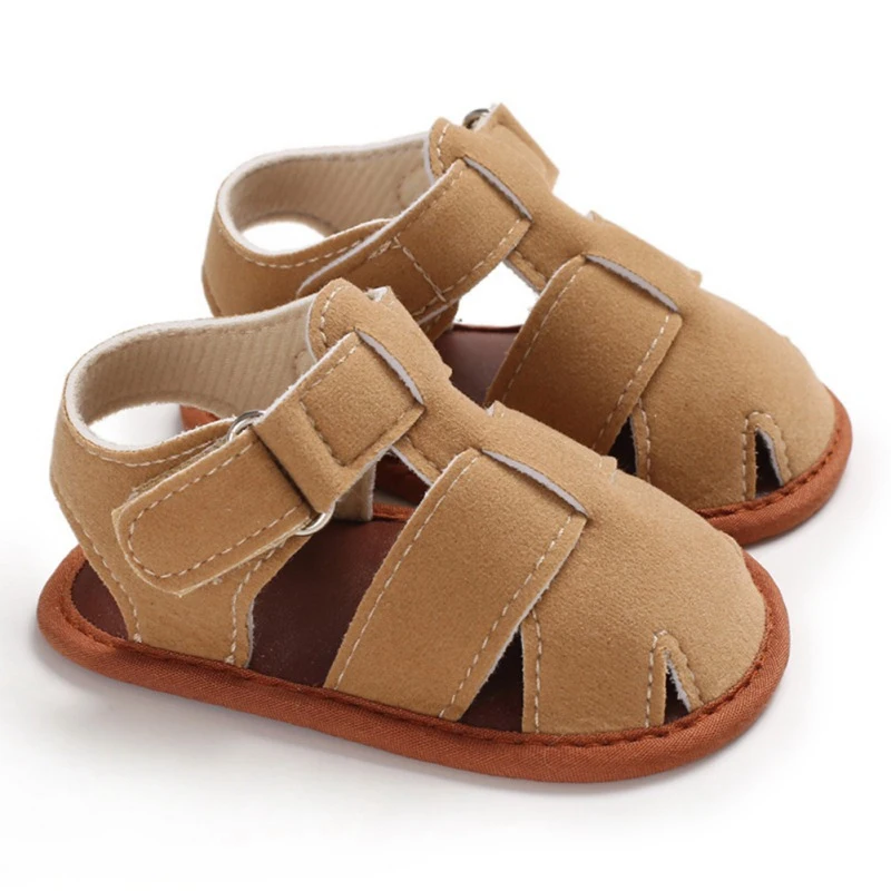 Сандалии для мальчиков, летняя детская обувь, дышащие сандалии для малышей, дизайнерские сандалии для мальчиков 0-18 месяцев, обувь для малышей - Цвет: Многоцветный