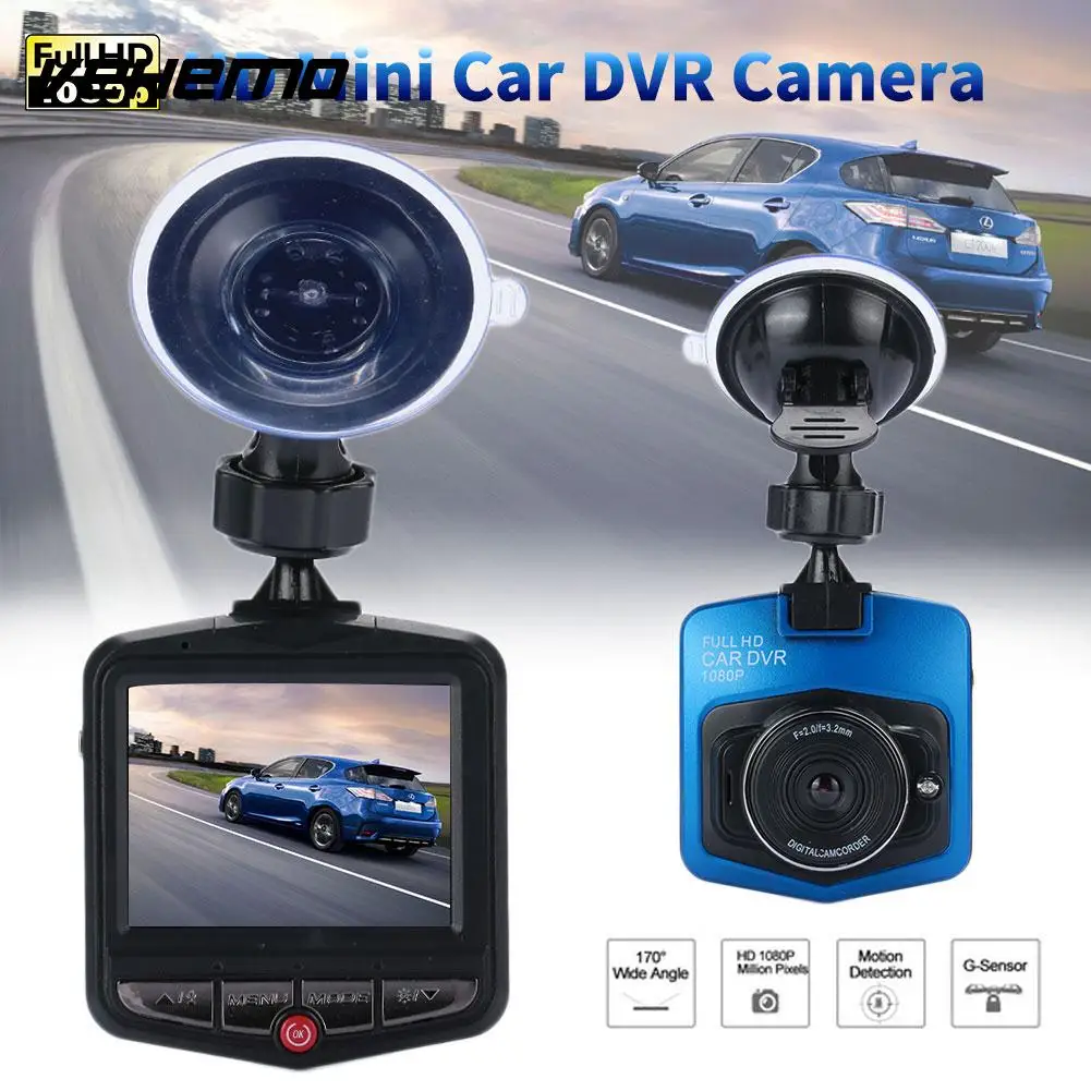Dash Cam DVR Smart Video Recorder Loop Recording Motion Detection 1080P 170 Degrees Durable Driving Recorder FHD Premium