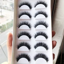 12 пар Длинные Накладные ресницы из Натурального Волоса Толстые Накладные ресницы для девушек очаровательные Искусственные ресницы Косметика для макияжа глаз