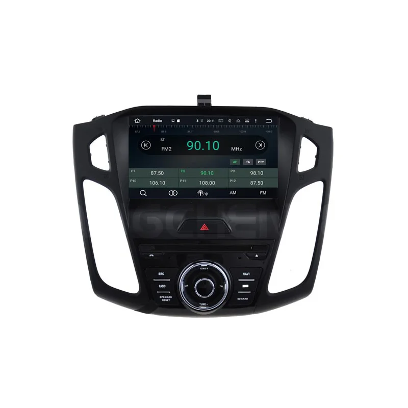 Excellent 2 Din Android 9.0 DVD Player For FORD FOCUS 2015-2017 With Ocat Core 4G 32G IPS Touch Screen BT WiFi Phone Mirror GPS Navigation 1