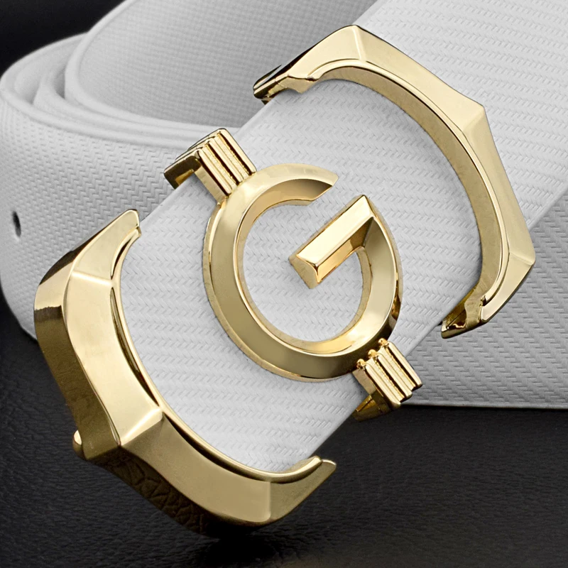 

Designer gьrtel mдnner hohe qualitдt aus echtem leder mode g gьrtel mдnner luxus marke Rindsleder beilдufige weiЯ Taille Strap c