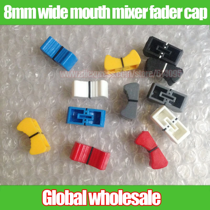 

12pcs mixer fader cap direct sliding potentiometer fader knob / disc player knob wide mouth / 8mm hole H10mm D25mm thickness11mm