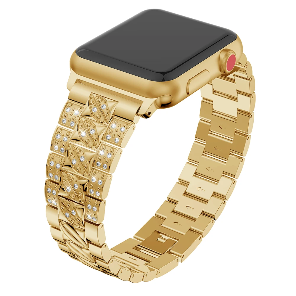 Ремешок для часов Apple watch 38 мм 42 сменный модный браслет из нержавеющей стали iWatch