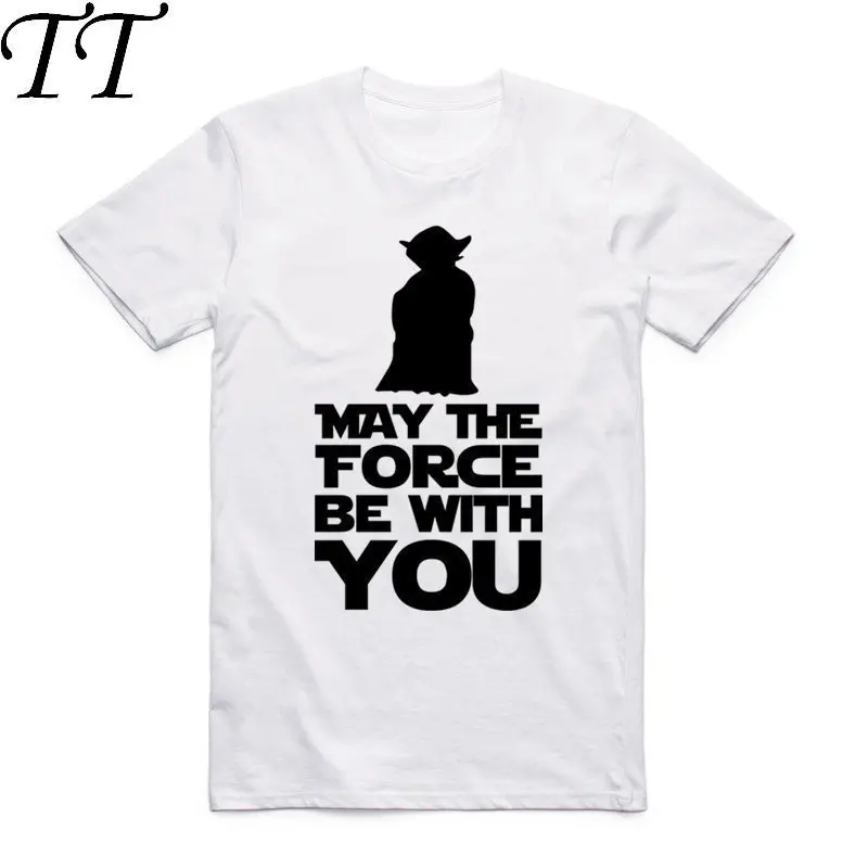 2019 Men And Women May The Force Be With You Fashion T Shirt O-Neck Short Sleeve Summer Casual Unisex movie fan T-shirt HCP969 | Мужская