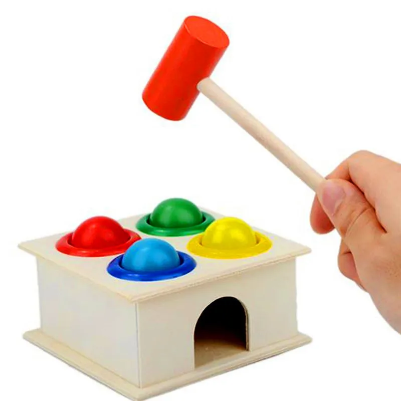 Wooden Hammering Ball Educational Game-3