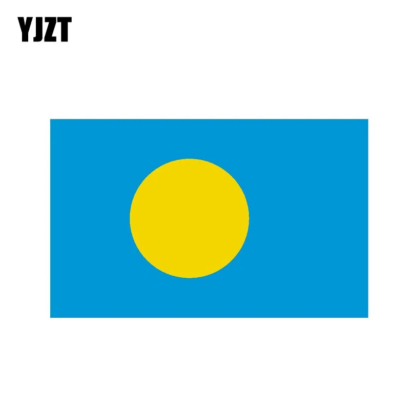 YJZT 12 7 см * 9 стиль личности Палау флаг автомобиля Наклейка аксессуары 6-0543 |