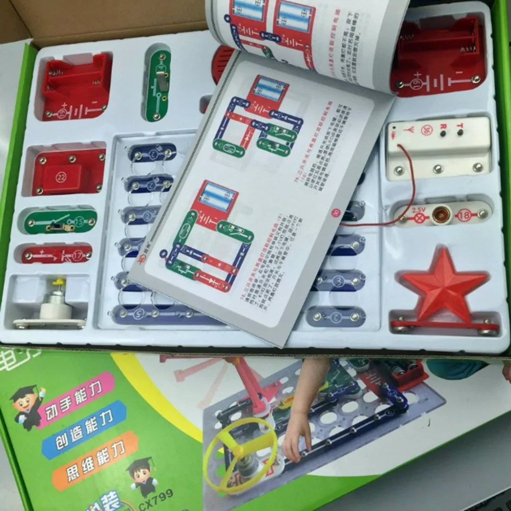 Najtaniej Brand New Compound Mode przełącznik obwody elektronika zestaw bloków elektryczne edukacyjne montaż zabawek dla dzieci prezent