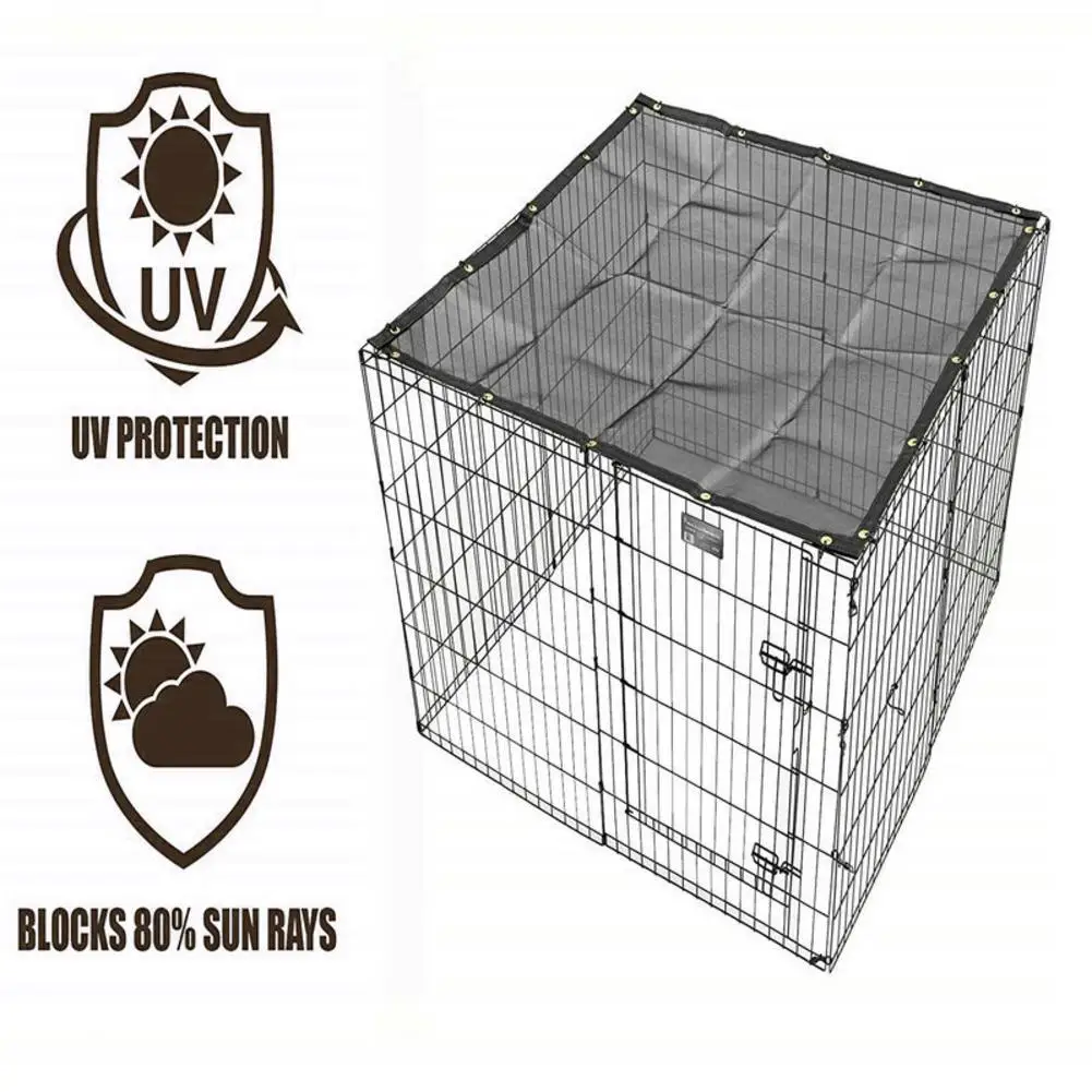 Контейнер клетка для собак, покрытие для домашних животных, защита от солнца, защита от ультрафиолетовых лучей, уличная собачья Конура, защитная крышка, прочная, подходит для уличных собачьих заборов