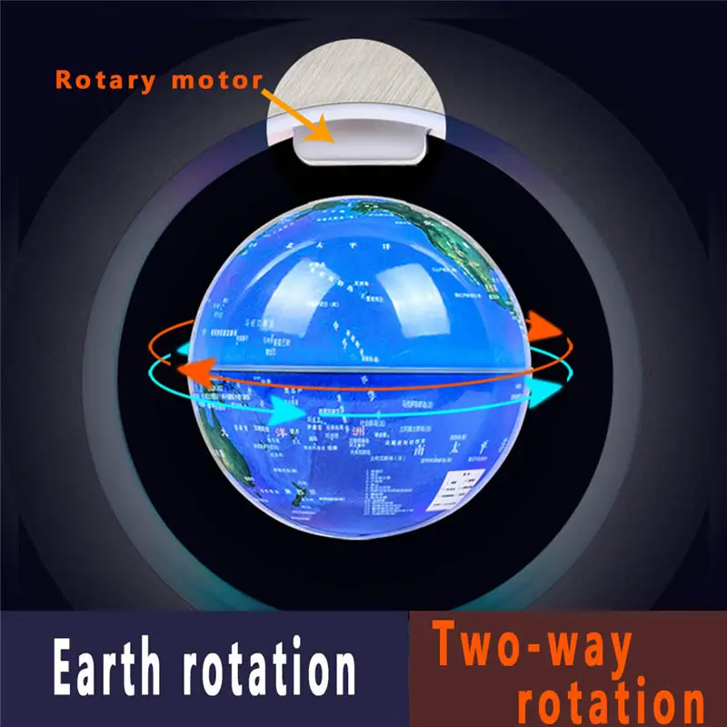  Novelty Round LED Floating Globe Magnetic Levitation Night Light Antigravity ideas Lamp Ball For Ch - 4000013247134