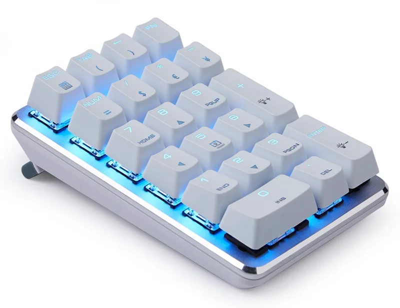 Magicforce смарт-21-ключ USB Проводная клавиатура с подсветкой механический Цифровой настольный Тетрадь клавиатура GATERON/вишня Механическая ось PBT