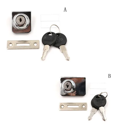 Single Glass Lock Zinc Alloy Showcase Cabinet Door Cylinder Sliding Glass Push Door Locks For Furniture Hardware
