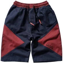 Летние лоскутные шорты 2xl-7xl 8xl плюс размер хлопковые шорты Большие европейские мужские хип-хоп Короткие свободные брюки джоггеры