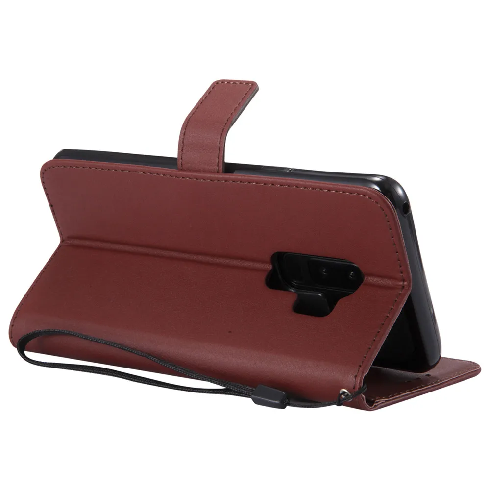 For Samsung Galaxy S9 Plus S5 Mini S6 S7 Edge S8 Plus Case cover Luxury Leather Flip wallet Case For Samsung S5 S6 S7 S8 S9 case4