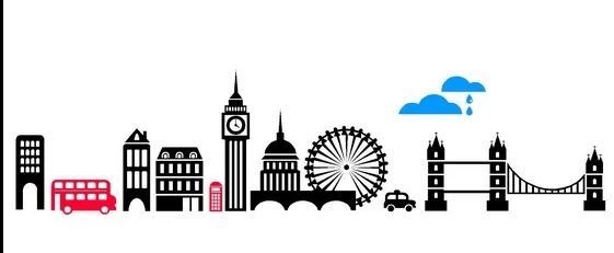 London Skyline Wall Sticker City Skyline Silhouette Building Wall Decal Bedroom Skyline Wall Art Sticker Home