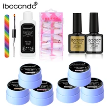 Набор инструментов для дизайна ногтей, быстрое наращивание ногтей, Гель-лак для ногтей, лучший набор инструментов, гель для дизайна ногтей, лак, полиэстер