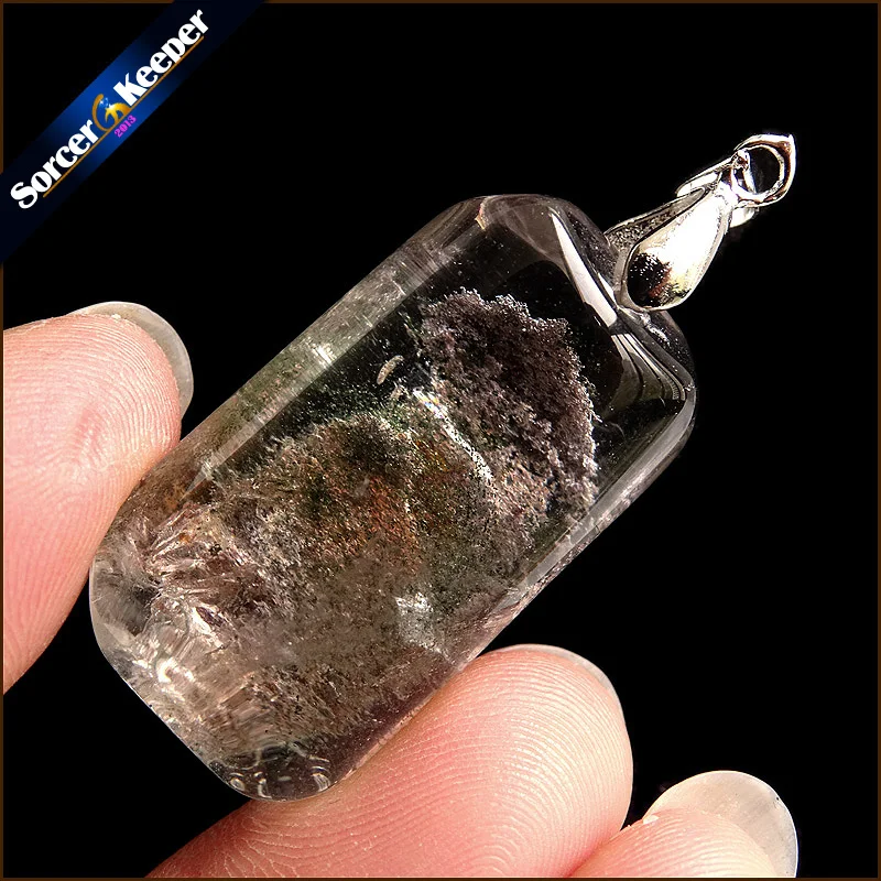 

Natural Multicolor Ghost Phantom Quartz Crystal Stone Specimen Healing Pendant Gem stone Home Decor DIY Crafts Material YS729