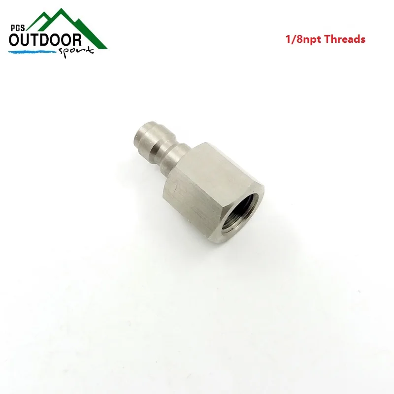 Пейнтбол PCP 8 мм Нержавеющая сталь брандспойт Quick Release Coulper мужской Pulg 1/8 "NPT/1/8" BSPP/M10 нитей