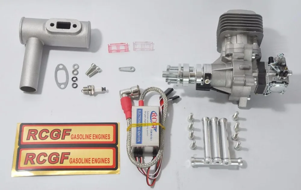 RCGF 32cc бензиновый/бензиновый двигатель с глушитель/Свеча зажигания/зажигание для